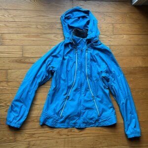 LULULEMON Blue Run Record Breaker Hooded Windbreaker Zip Up Jacket